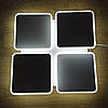 Керована світлодіодна LED люстра Esllse AERO square 70W 4S ON/OFF "чотири квадрати" біла 455х455х60-WHITE/WHITE-220-IP20, фото 2