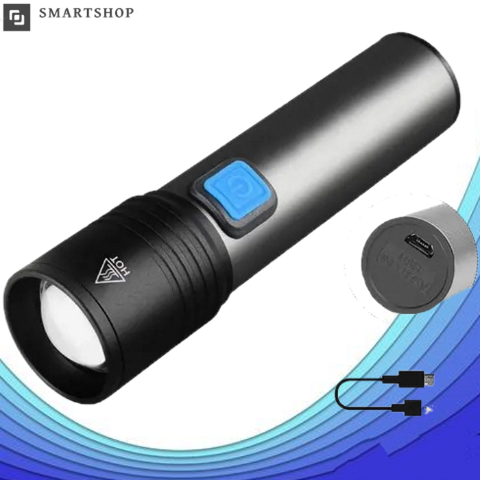 Ліхтарик ручний BL K31, ручний світлодіодний акумуляторний LED-ліхтарик, заряджання від USB
