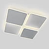 Керована світлодіодна LED люстра Esllse AERO square 70W 4S ON/OFF "чотири квадрати" біла 455х455х60-WHITE/WHITE-220-IP20, фото 9
