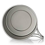 Тарілки титанові Lixada 600 + 450 мл, фото 4