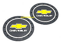 Chevrolet Антиковзні силіконові килимки в підсклянник Шевроле