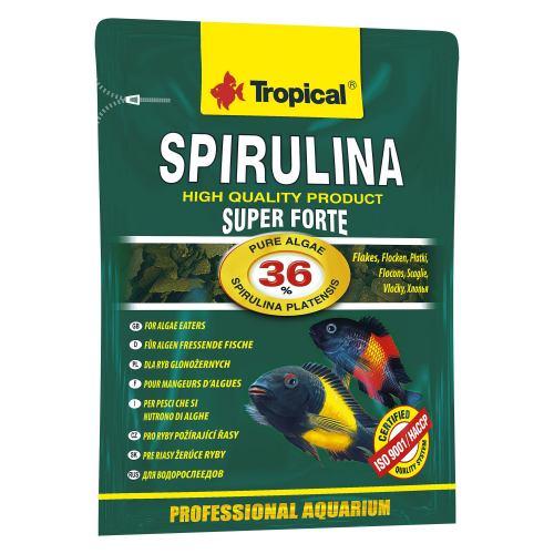 Сухий корм для акваріумних риб Tropical в пластівцях «Super Spirulina Forte»