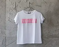 Футболка жіноча Vogue White/Pink