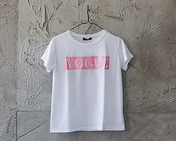 Футболка жіноча Vogue White/Pink