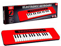 Синтезатор BX-1625A Красный, 32 клавиши, микрофон, демо, 8 ритмов, запись, на батарейках, в коробке 52х14х4 см