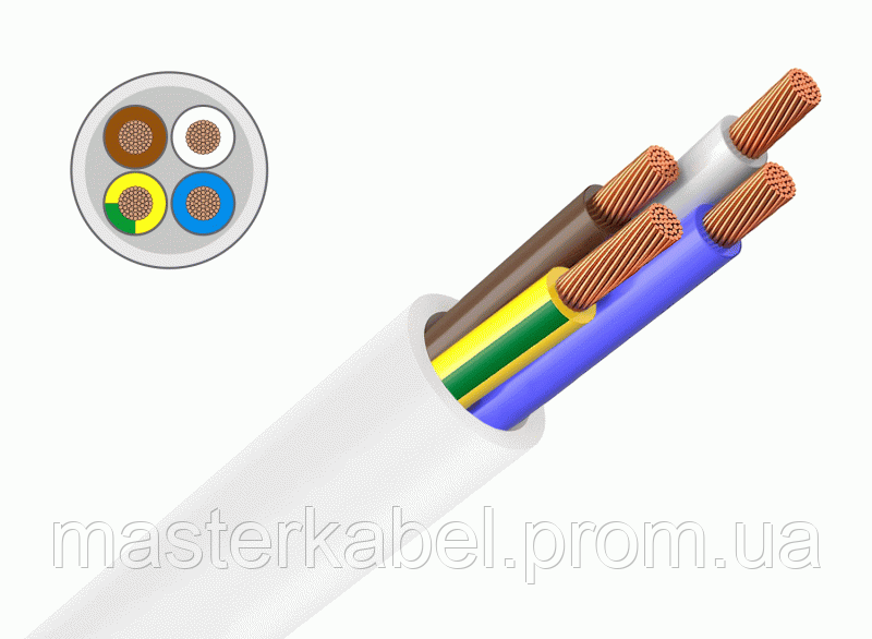 Провід ПВС 4х1,5 Запорiжкабель