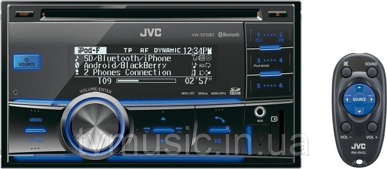 Автомагнітола JVC KW-SD70BTEYD