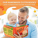 Розвиваюча м'яка тактильна книга Ферма, фото 2