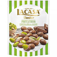 Снеки LACASA PISTACHOS WITH CHOCOLATE AND MILKBOMBON 100гр. Доставка з США від 14 днів - Оригинал