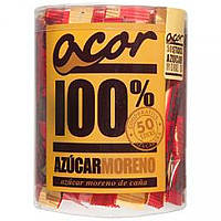 Цукор ACOR AZUCAR MORENO50 STICKS, оригінал. Доставка з США/ЄС протягом 14 днів