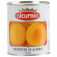 Консервированные фрукты ALCURNIA MELOCOTON ALMIBARбрутто(840гр.) нетто(480гр.) Доставка з США від 14 днів -