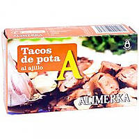 Кальмари ALIMERKA TACOS DE POTA AJILLOбрутто(111гр.) нетто(72гр.), оригінал. Доставка від 14 днів