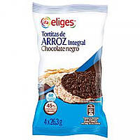 Хлебцы IFA ELIGES TORTITAS DE ARROZ CON CHOCOLATE NEGRO26.3g 4шт. Доставка з США від 14 днів - Оригинал