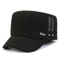 Кепка німкеня з вушками на флісі утеплена