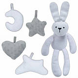 Розвиваючий ігровий килимок для дітей Kidwell Grace Bunny з іграшками, фото 4
