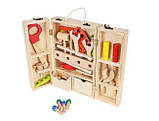 Дерев'яний ігровий набір валізка з інструментами Kruzzel, фото 5