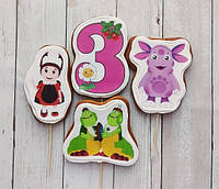 Набор №3 Лунтик пряники съедобные топперы фигурки персонажи герои для торта