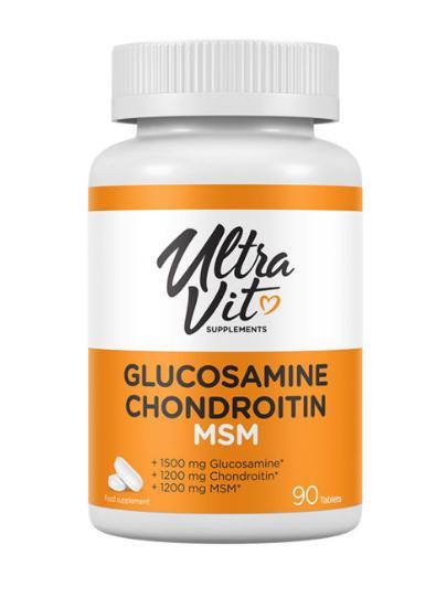 Хондроротор Vp Lab Ultravit GLUCOSAMINE CHONDROITIN MSM 90 таблеток