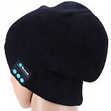 Портативна колонка ШАПКА з bluetooth навушниками SPS Hat BT True. QI-655 Колір чорний, фото 6