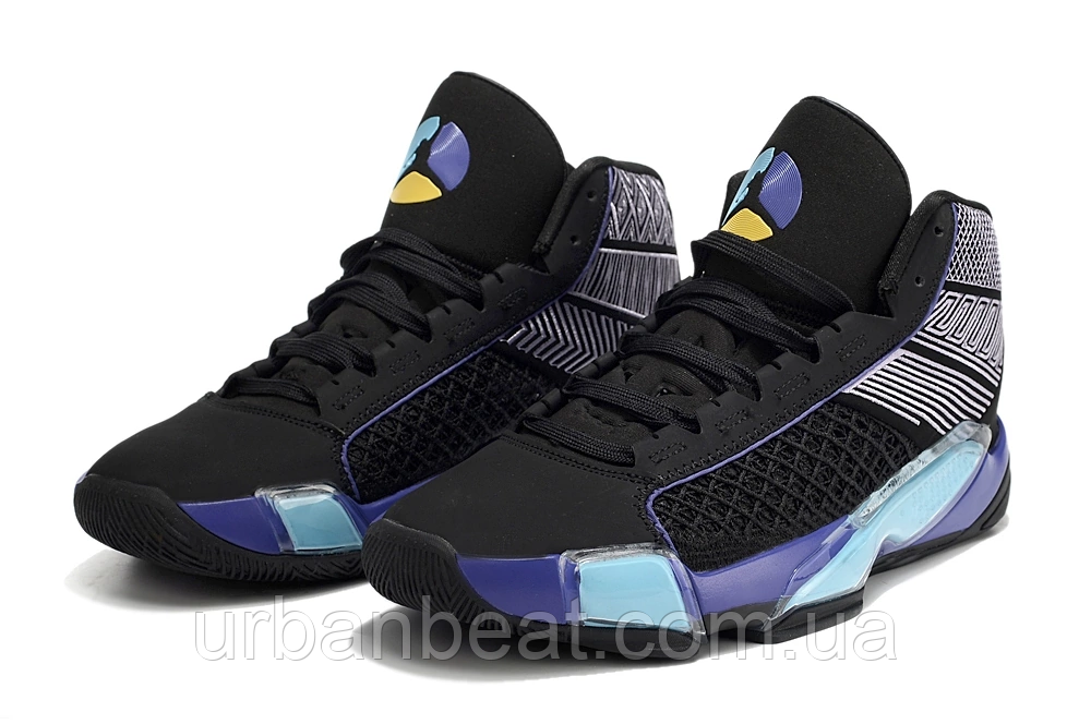 Air jordan black best sale blue