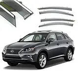 Вітровики з хромом, дефлектори вікон Lexus RX 350;450 2009-2014, фото 10