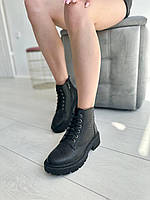 Черевики чорні з натуральної шкіри