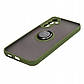 Чохол бампер GKK LikGus Magnetic Ring з підставкою для Samsung Galaxy A34 5G (2023) A346 Olive, фото 3