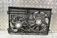 Вентилятор радиатора комплект 2 секции 7 лопастей+7 лопастей с диффузором VW Tiguan 2007-2011 1K0121207BC