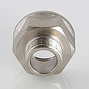 Перехідник нарізний латунний Valtec DN 1/2"x1/4" внутрішній-зовнішній (Італія) VTr.592.N.0402, фото 9