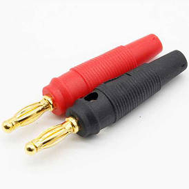 Штекер банан 4 мм затискний