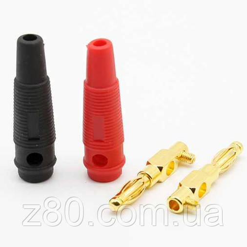 Штекер банан 4 мм затискний, фото 2