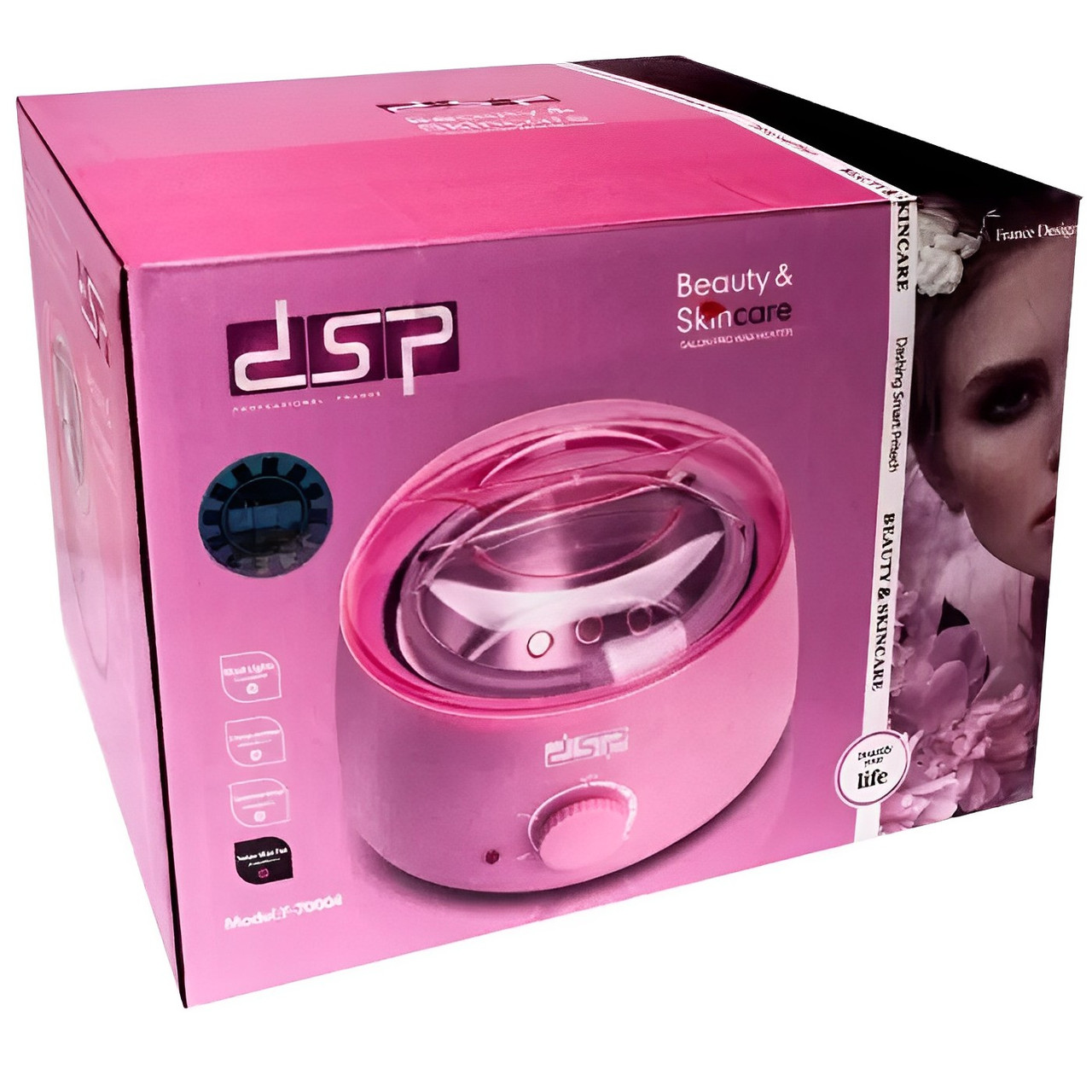 Прибор для нагрева/плавления воска для депиляций DSP F-70004 Beauty Skincare депиляция Розовый - фото 2 - id-p1949104099