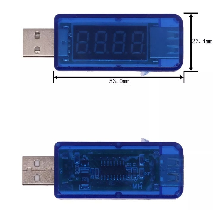 Вольтметр / амперметр USB CHARGER Doctor 3.5V-7.0V, 0A-3A: продажа ...