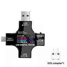 Мультифункціональний USB-тестер Atorch (TYPE-C, Micro USB) 3,60-32,0 V; 0-150.0W; 0-99999 mAh