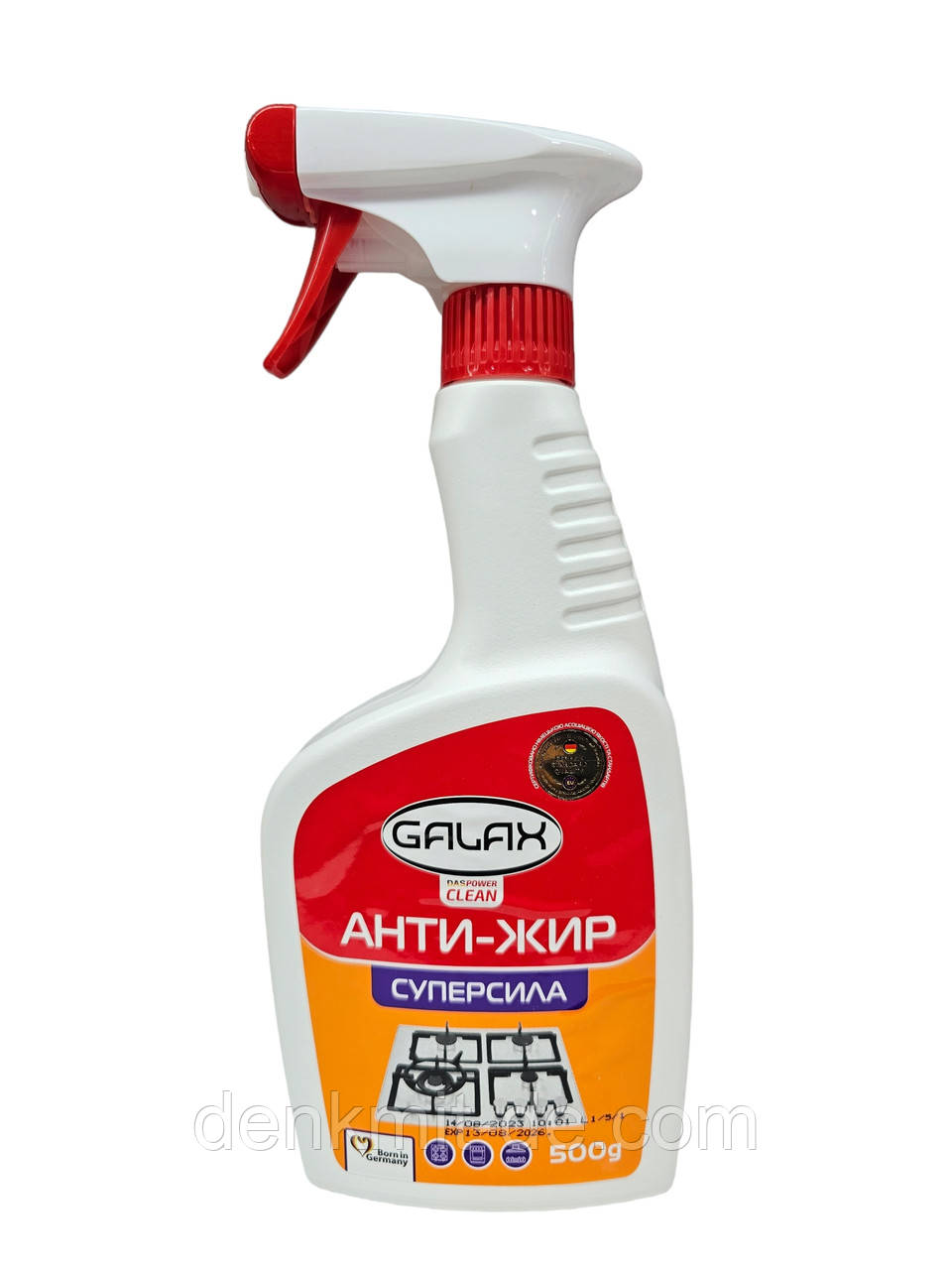 Засіб для видалення жиру з кухонних поверхонь Galax das PowerClean, 500 мл