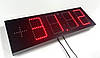 Світяться вуличні годинник термометр яскраві червоного кольору, фото 4