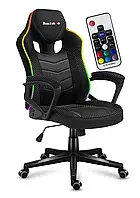 Кресло компьютерное геймерское HUZARO Force 2.5 RGB ткань + подсветка + пульт ДУ для геймеров D_2035