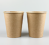 Крафт стакани 250 мл паперові одноразові для гарячих напоїв 50шт/уп - 3