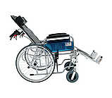 Коляска інвалідна багатофункціональна з функцією Шезлонг ширина сидіння 46 см Karadeniz Medical G124E, фото 2