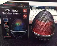 Портативна колонка WS-1802 з мікрофоном та світломузикою, фото 4