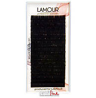 Ресницы для наращивания Lamour черные 0.10 R 7 мм