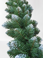 Гірлянда хвойна з ПВХ 2,8 м зелена з білими кінчиками