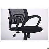 Крісло офісне Веб сидіння А-1/спинка Сітка чорна, ТМ Амф, фото 9