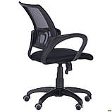 Крісло офісне Веб сидіння А-1/спинка Сітка чорна, ТМ Амф, фото 8