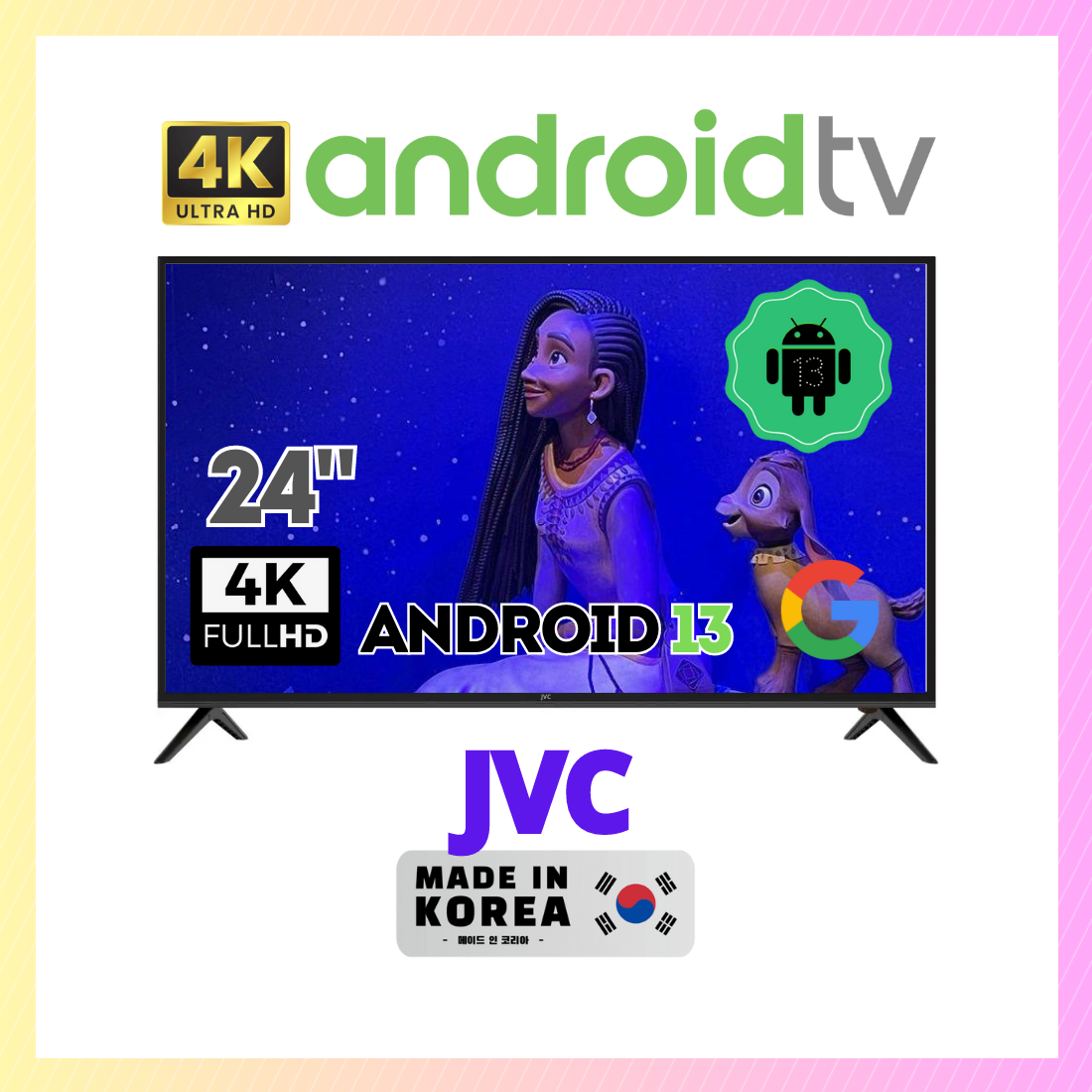 Телевізор JVC 24" Smart-TV FullHD T2 USB Гарантія 1 РІК