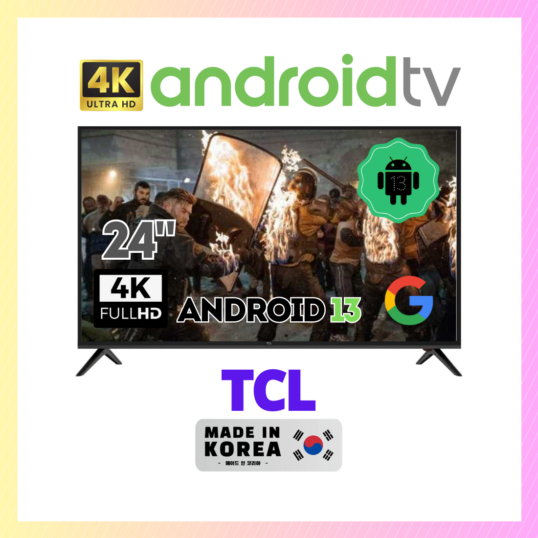 Телевізор TCL 24" Smart-TV Full HD T2 USB Гарантія 1 РІК!