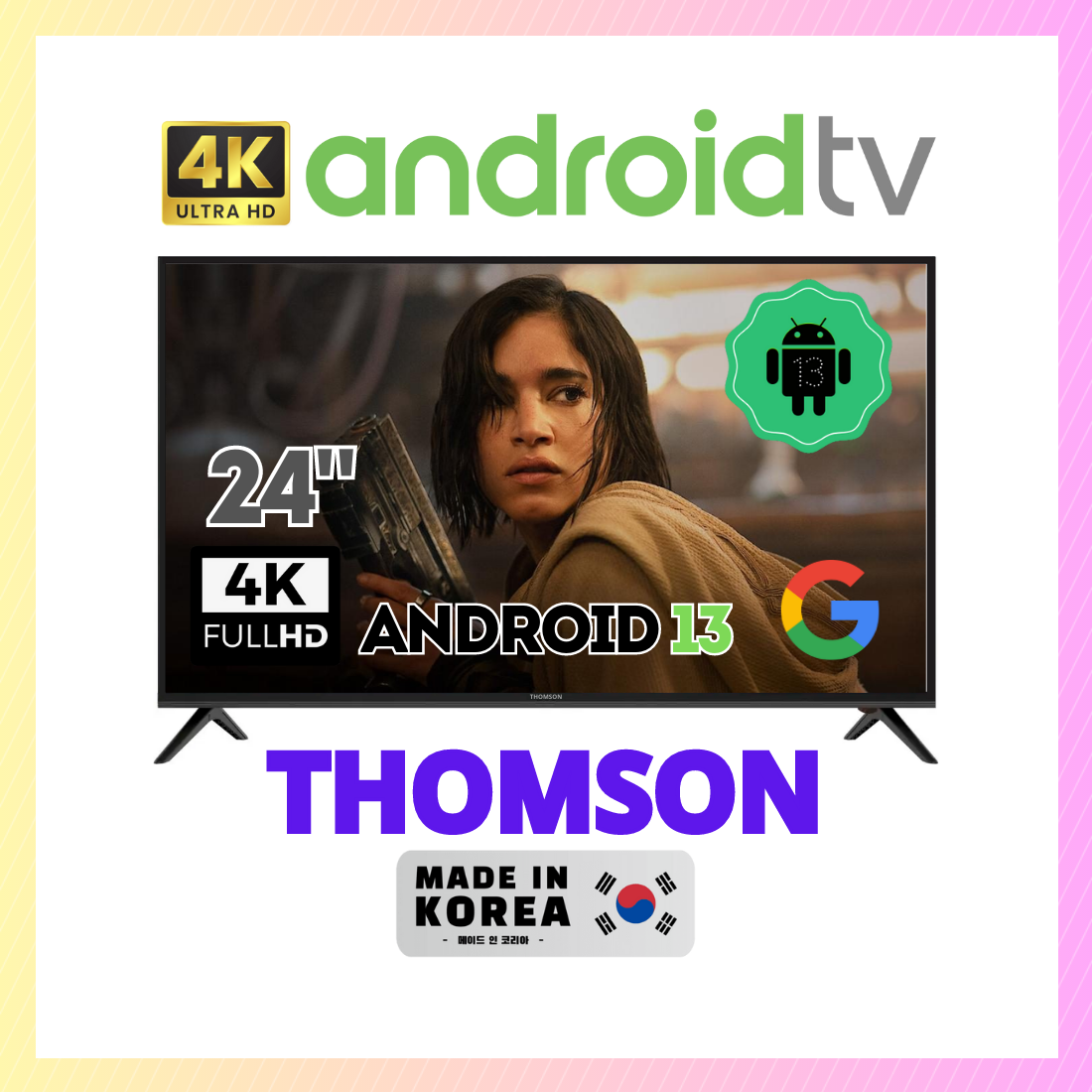 Телевізор Thomson 24" Smart-TV FullHD T2 USB Гарантія 1 РІК!