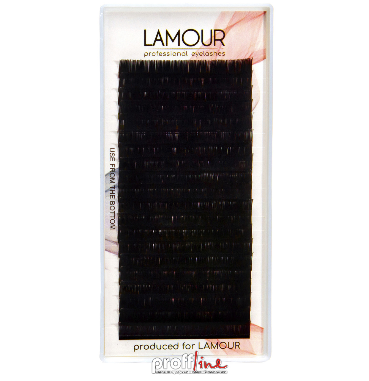 Ресунки для нарощування Lamour чорні 0.10 R 11 мм