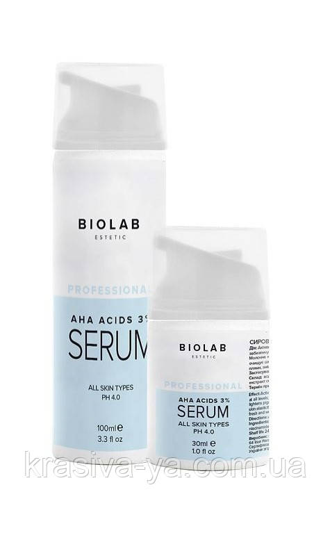 Сироватка з АНА кислотами 3% Ph-4.0 - Serum With AHA Acids 3% Ph-4.0, 100 мл