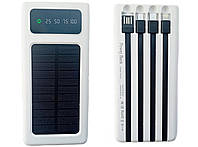 Внешний Портативный Аккумулятор Power Bank Solar на Солнечной Батарее 10000mAh + Фонарик (813-5)